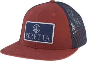 Beretta Men's Flat Bill Patch Outdoor Casual Mesh Back Trucker Hat