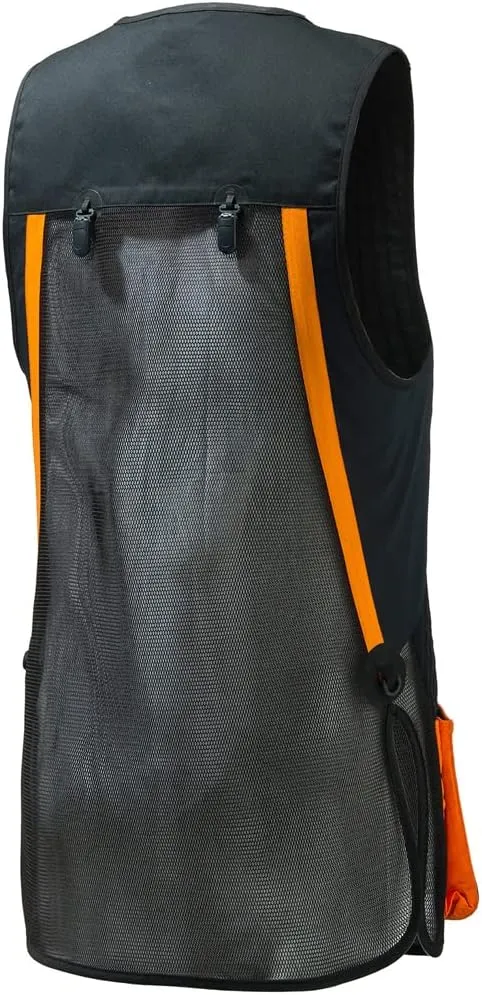 Beretta Men's Uniform Pro 20.20 Breathable Slim Fit Microsuede Patch Front Zip Competition Clay Shooting Mesh Vest w/ Pockets