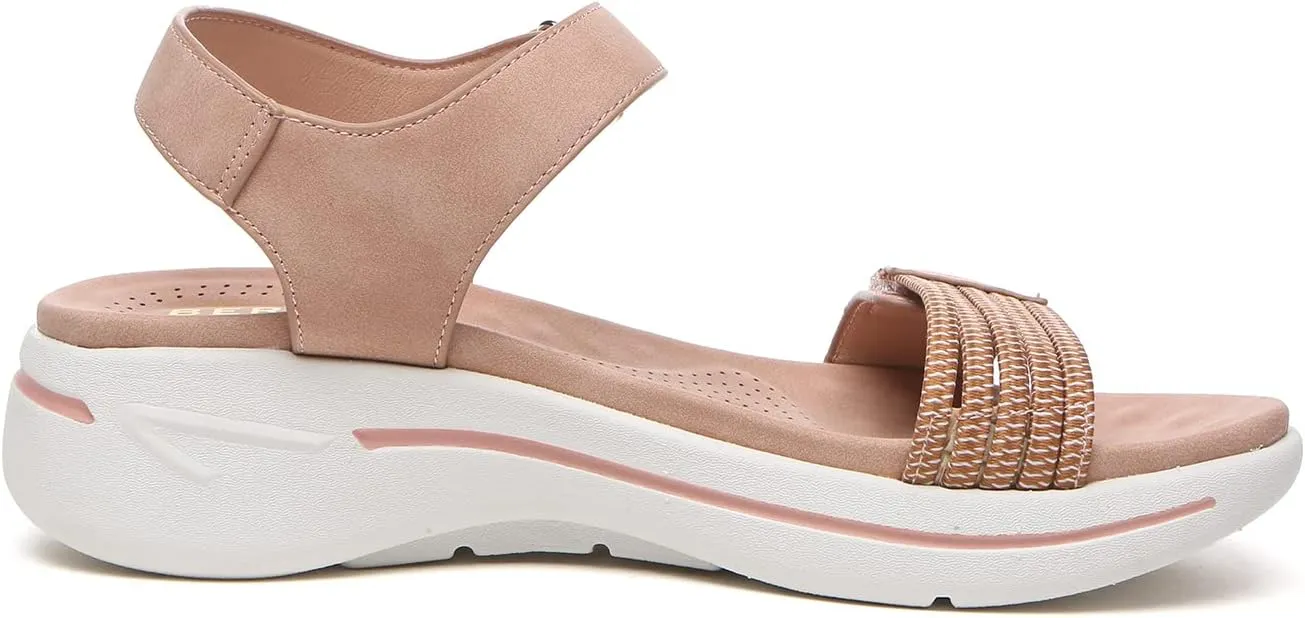 Bernal Women's Fashion Walking Sandals Comfortable Breathable Sandals Adjustable Athletic Sport Shoes for Outdoors