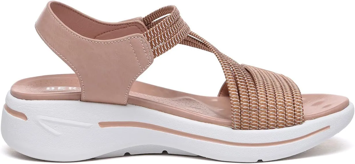 Bernal Women's Fashion Walking Sandals Comfortable Breathable Sandals Adjustable Athletic Sport Shoes for Outdoors