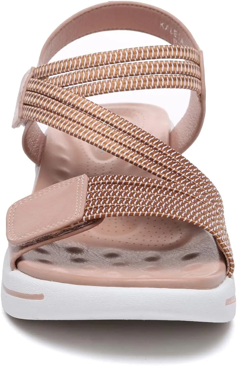 Bernal Women's Fashion Walking Sandals Comfortable Breathable Sandals Adjustable Athletic Sport Shoes for Outdoors