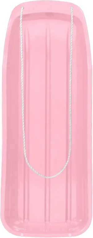 Best Choice Products 48in Kids Plastic Toboggan Snow Sled w/Pull Rope