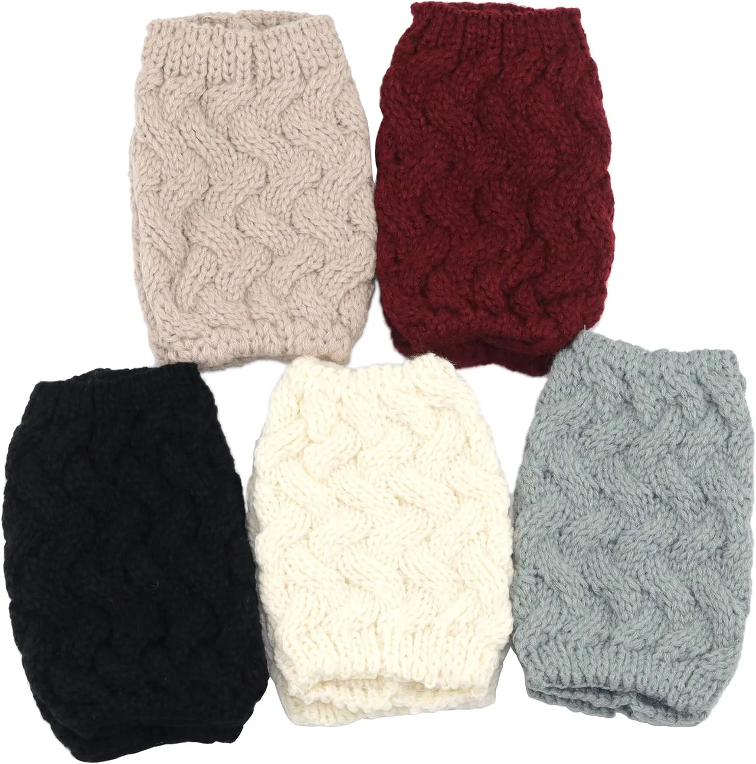 Bestjybt Womens Short Boots Socks Crochet Knitted Boot Cuffs Leg Warmers Socks