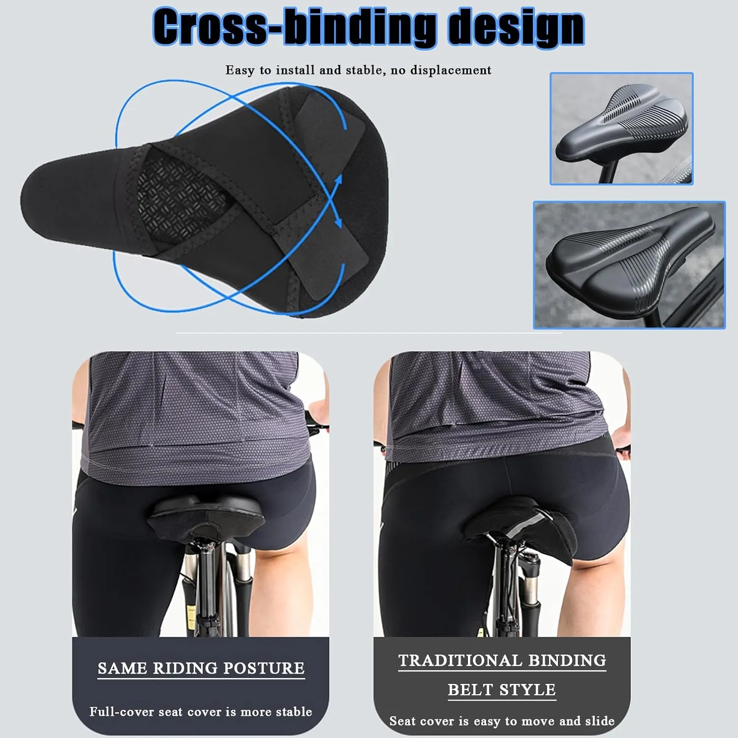 Bike Seat Cushion for Specialized Jett Jynx Comp Kenevo Kenevo Comp Kenevo Expert, Memory Foam & Gel Padded Cover Bicycle Seat for Men Women Shock-Absorbing Comfort Bike Seat Pad,C