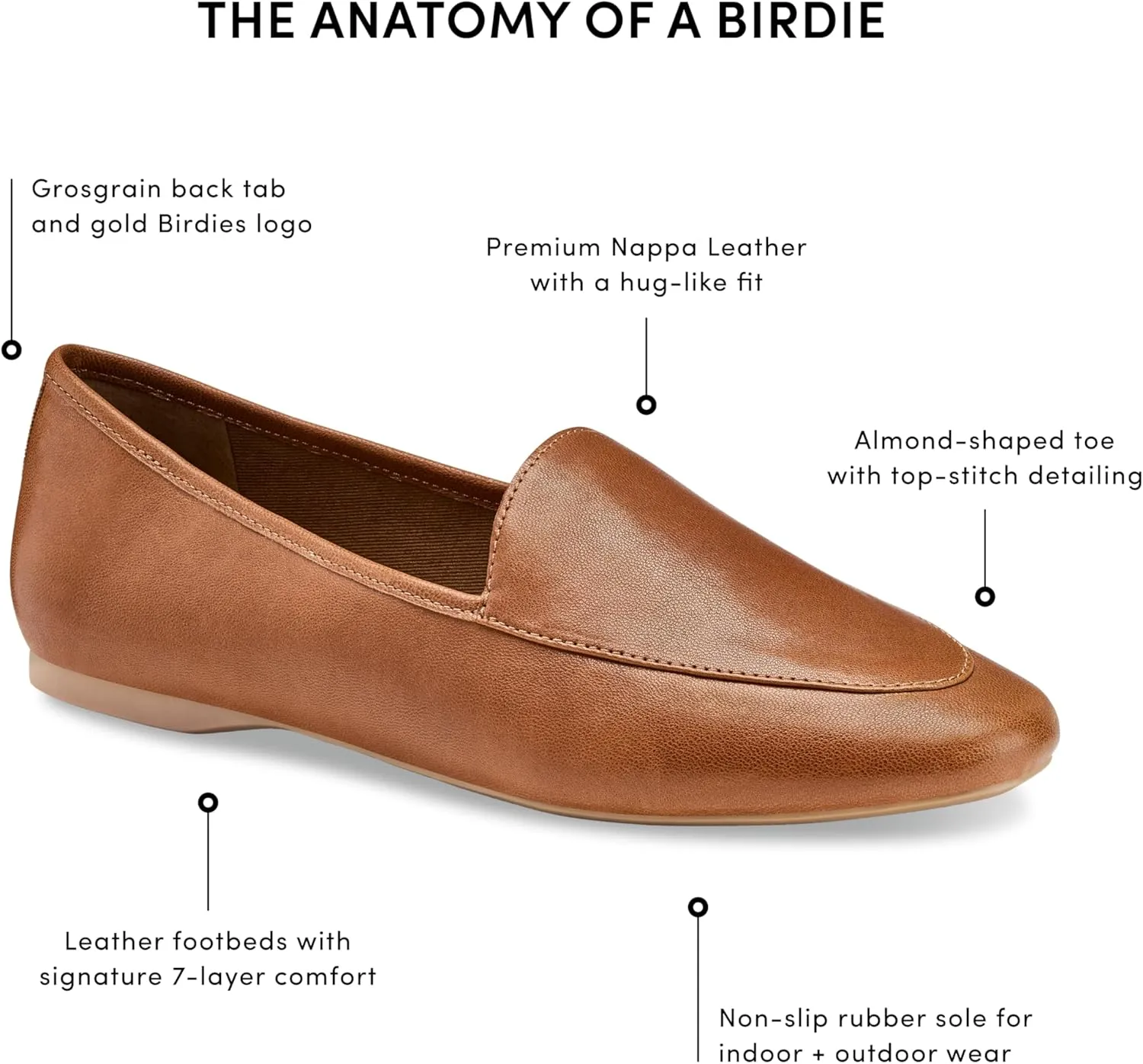 Birdies Women's Vesper, Slip-On Flats, Comfortable Casual Dressy Shoes