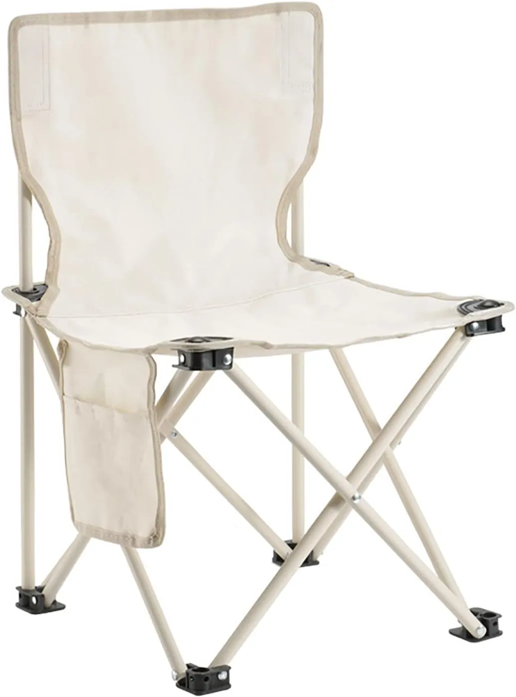 BK&MF Folding Camping Chair,Comfortable Reclining Folding Chair with Storage Pocket Adjustable Lawn Chair Stable Compact for Storage and Travel,A,39x39x64cm(15x15x25inch)