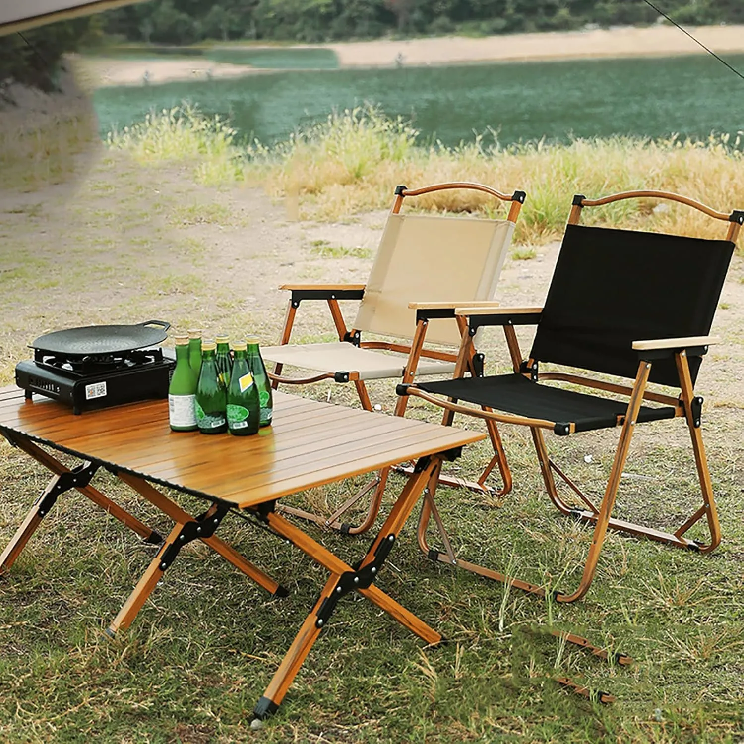 BK&MF Folding Outdoor Camping Chair,Comfortable Portable Beach Camp Chair Durable Reclining Folding Chair Beach Camp Chair for Outdoor Yard Porch,F,78x51x50cm(31x20x20inch)