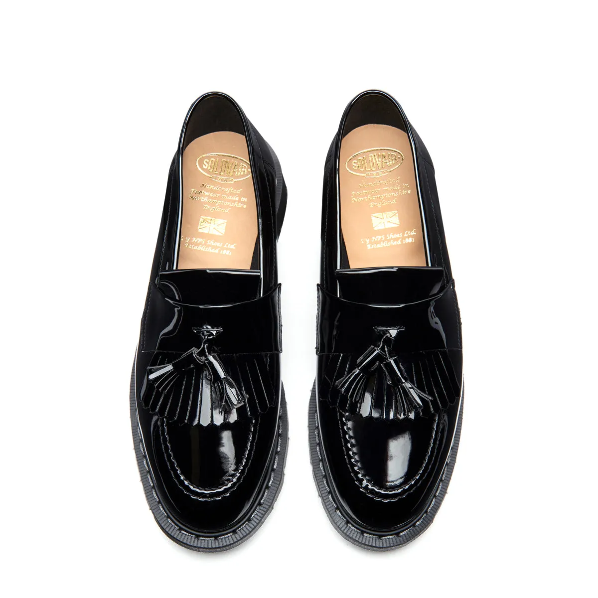 Black Patent Tassel Loafer