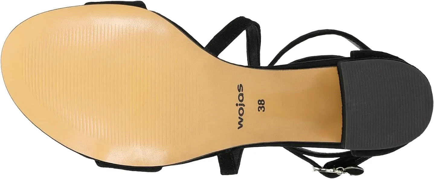 Black Women's Sandals, Comfortable Summer Women's Shoes, Chic Women's Sandals, Summer Sandals with Block Heel