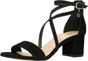 Black Women's Sandals, Comfortable Summer Women's Shoes, Chic Women's Sandals, Summer Sandals with Block Heel