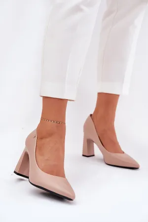 Block heel pumps Step in style
