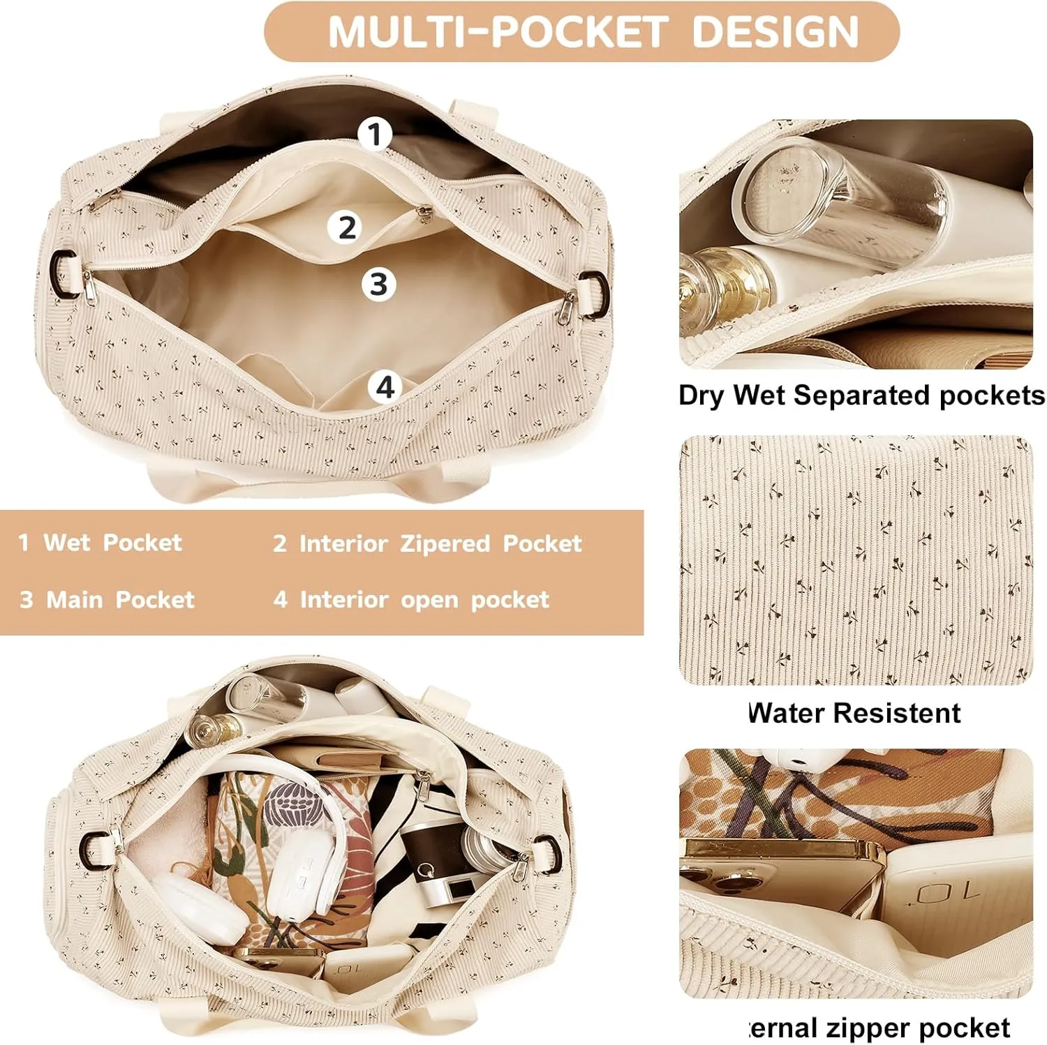 BLUBOON Duffle Bag Girls Kids Cute Gym Bag with Shoes Compartment & Wet Separation Waterproof Sports Overnight Travel Bag