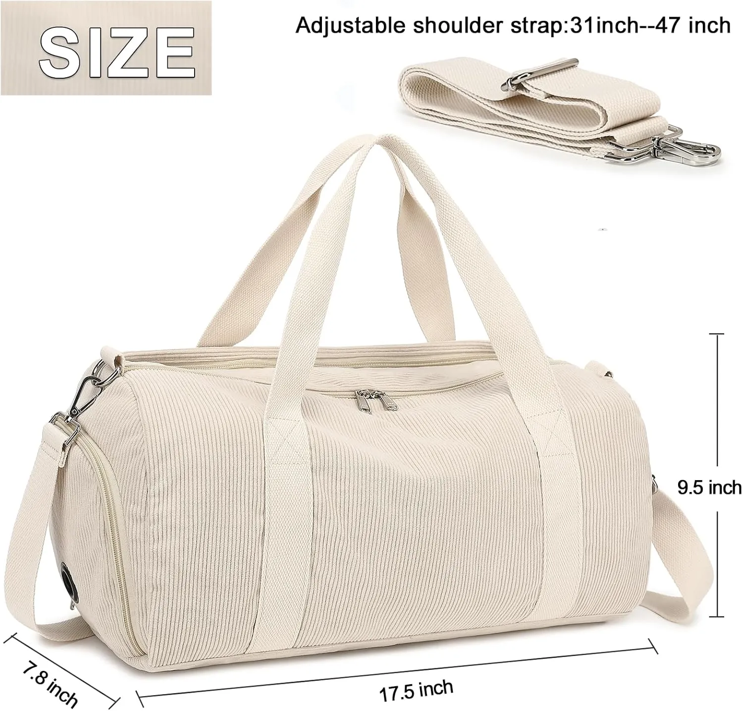 BLUBOON Duffle Bag Girls Kids Cute Gym Bag with Shoes Compartment & Wet Separation Waterproof Sports Overnight Travel Bag