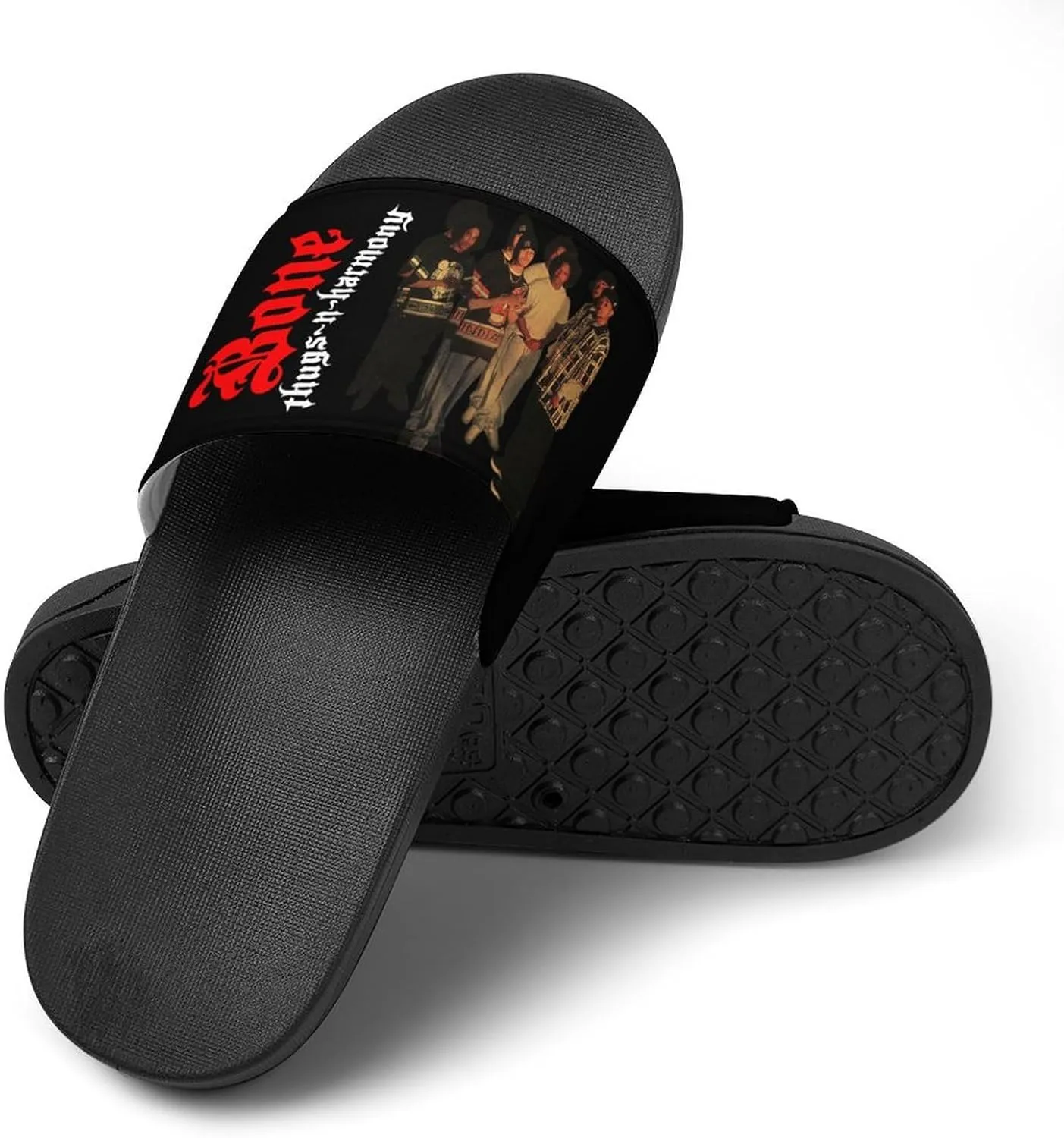 Bone Band Thugs Music N Rap Harmony PVC Home Slippers Womans Man Slipper Non Slip Lightweight Open Toe Beach Breathable Shoes Quick Drying Sandal
