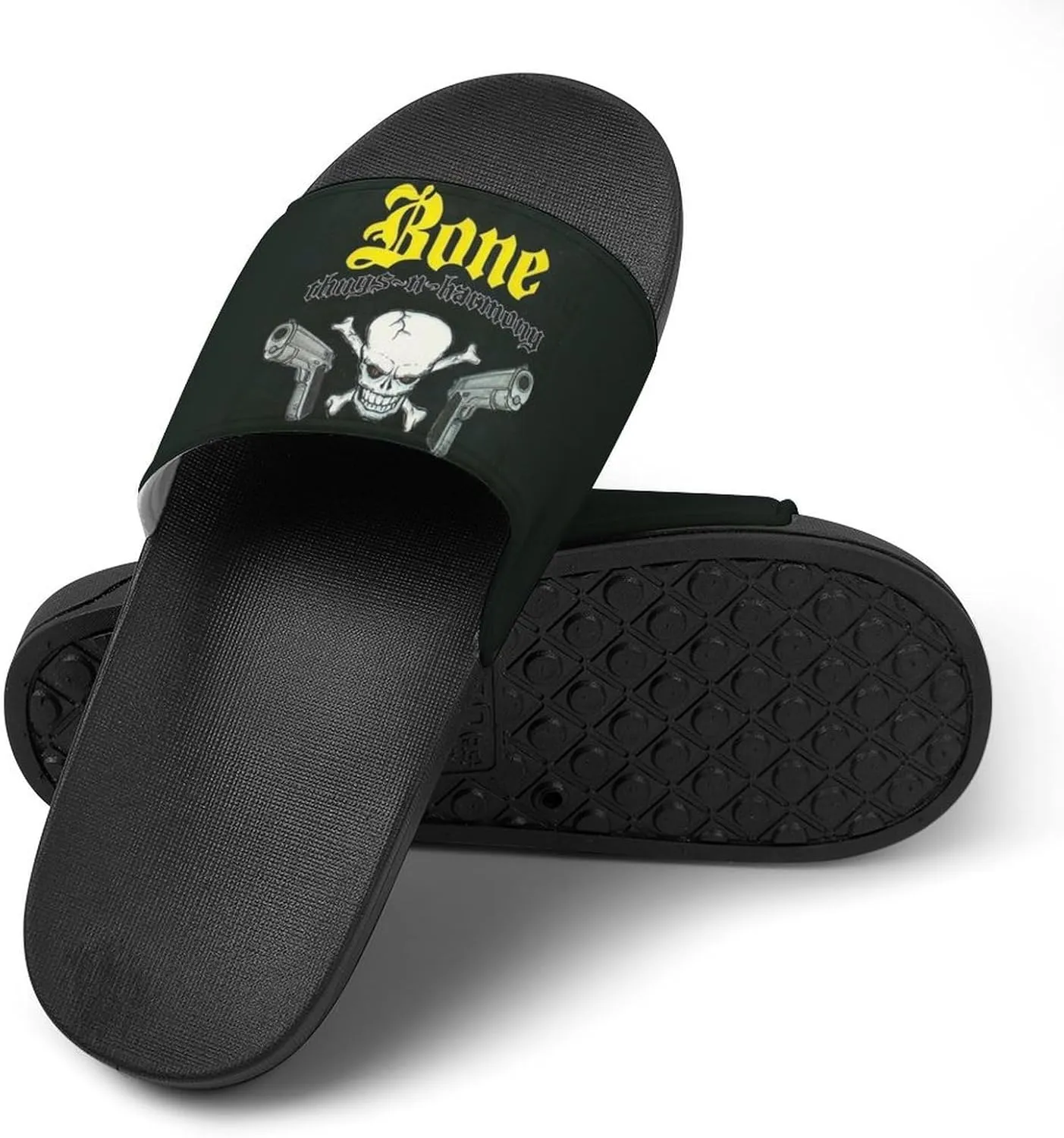 Bone Band Thugs Music N Rap Harmony PVC Home Slippers Womans Mens Slipper Non Slip Lightweight Open Toe Outdoor Breathable Shoes Quick Drying Sandal