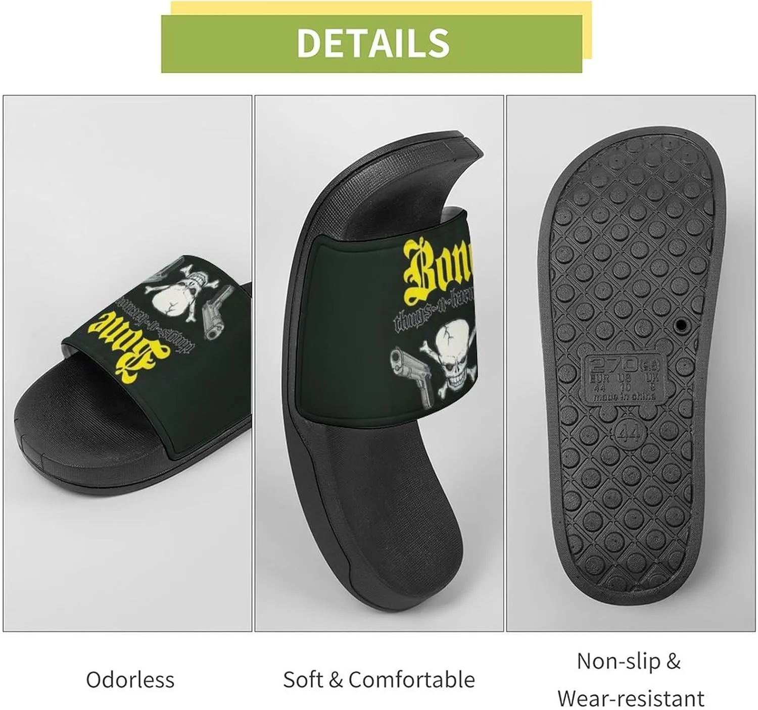 Bone Band Thugs Music N Rap Harmony PVC Home Slippers Womans Mens Slipper Non Slip Lightweight Open Toe Outdoor Breathable Shoes Quick Drying Sandal