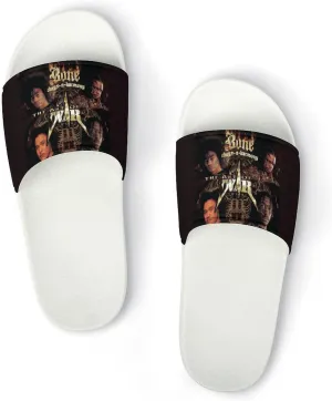 Bone Band Thugs Music N Rap Harmony PVC Home Slippers Womens Men Slipper Non Slip Lightweight Open Toe House Breathable Shoes Quick Drying Sandal