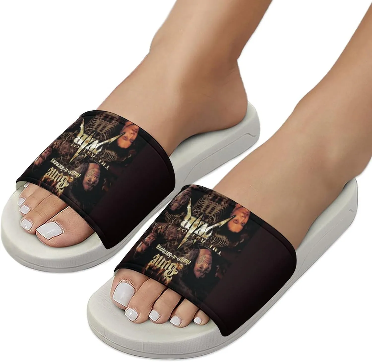 Bone Band Thugs Music N Rap Harmony PVC Home Slippers Womens Men Slipper Non Slip Lightweight Open Toe House Breathable Shoes Quick Drying Sandal