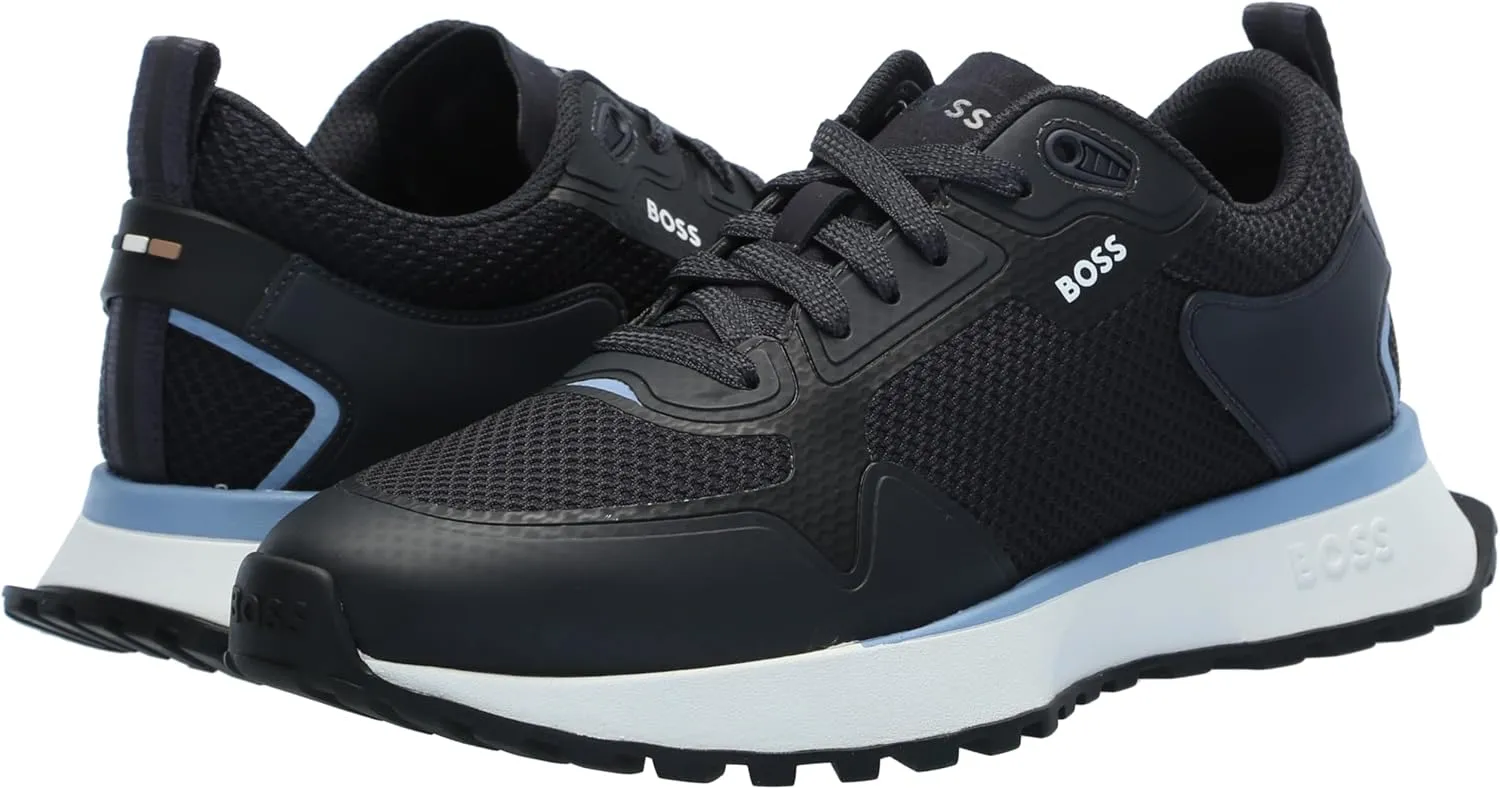 BOSS Men's Big Logo Mesh Mix Lace Up Sneaker
