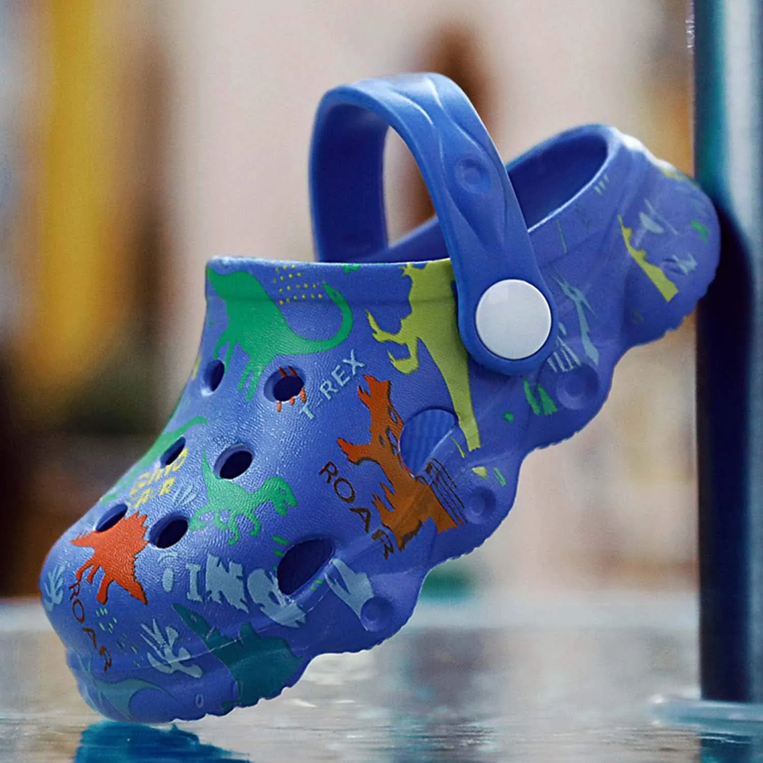 Boys Girls Clogs Cute Cartoon Animal Garden Shoes Lightweight Slides Slippers Slip-on Sandals (Infant/Toddler/Little Kid)