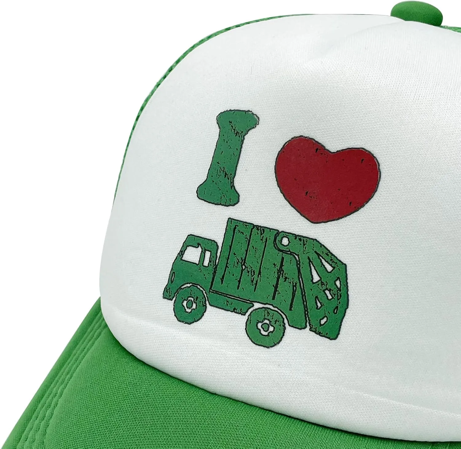 Boys' I Love Garbage Trucks Hat Trash Trucker Mesh Cap Birthday Gift