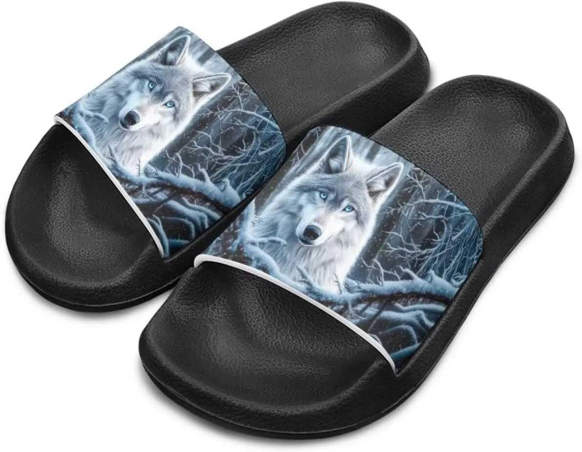 Boys Slides Sandal Non-slip Kids Pool Slides for Beach Lightweight