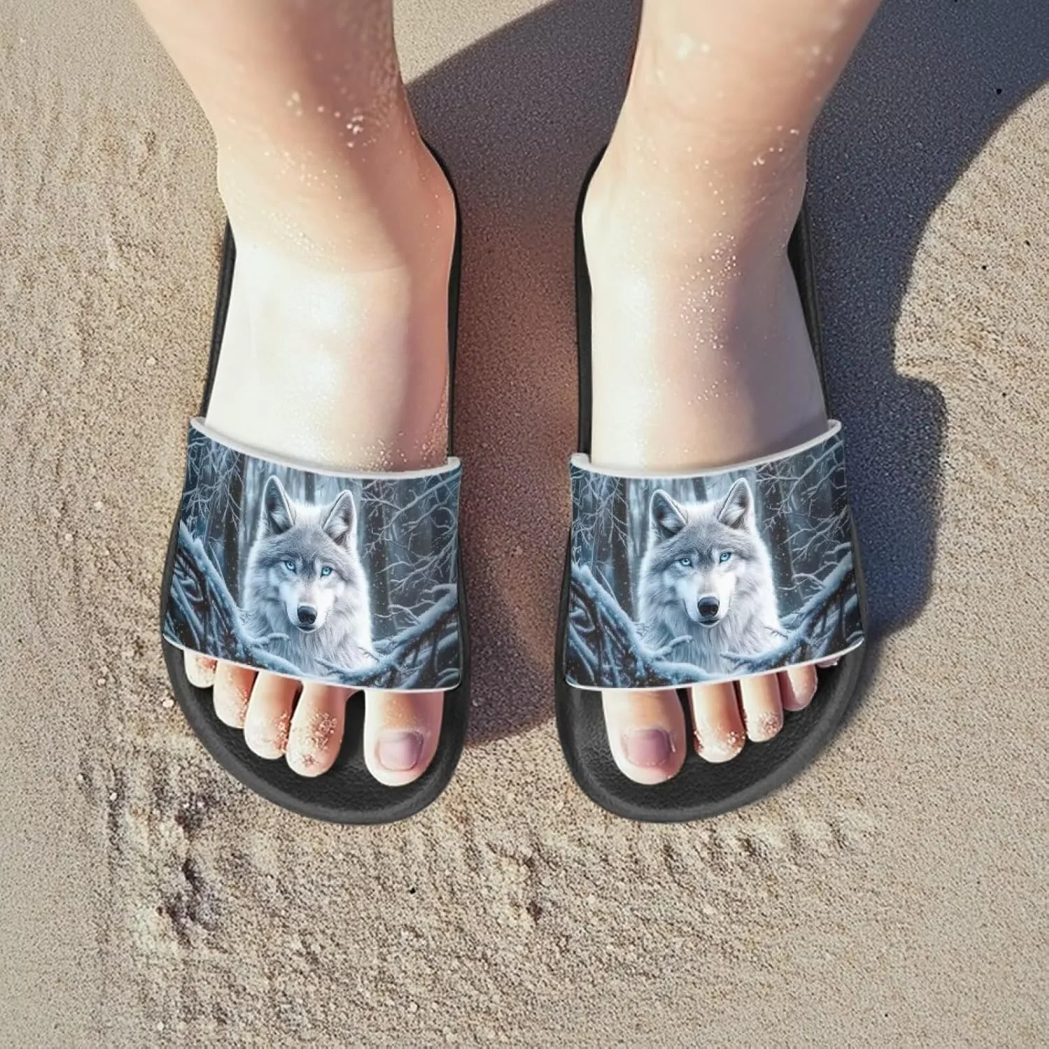 Boys Slides Sandal Non-slip Kids Pool Slides for Beach Lightweight