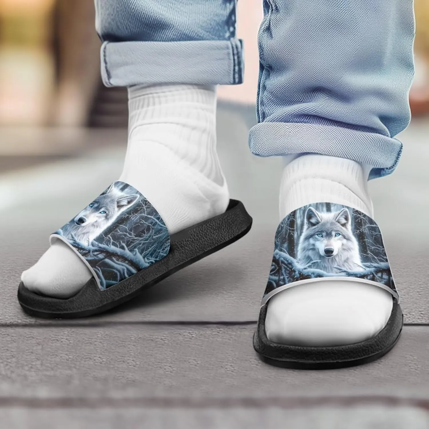 Boys Slides Sandal Non-slip Kids Pool Slides for Beach Lightweight