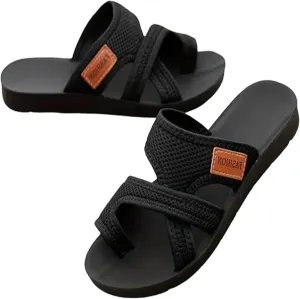 Brahusd Sandals, Breathable Mesh Slide Sandals For Women, Summer Casual Flats Slippers