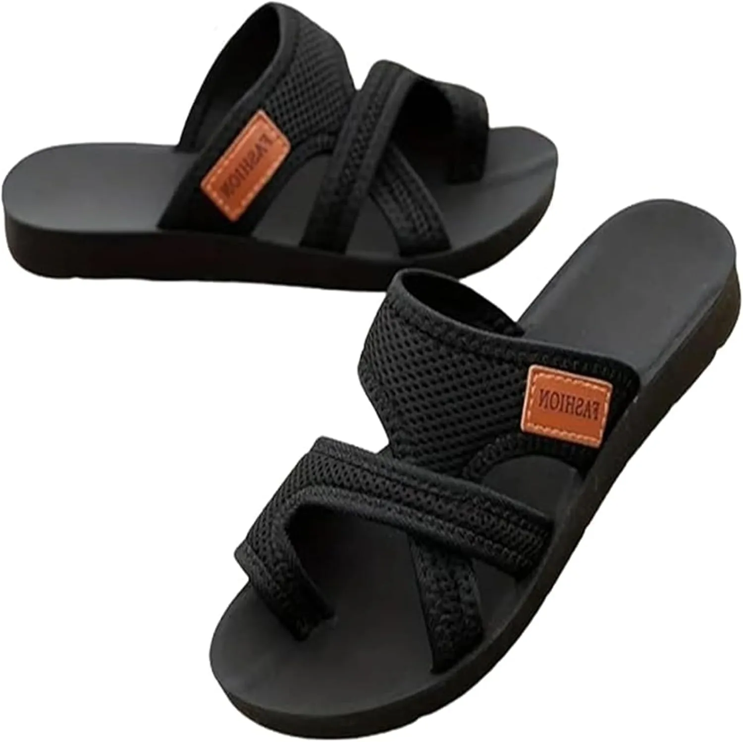 Brahusd Sandals, Breathable Mesh Slide Sandals For Women, Summer Casual Flats Slippers