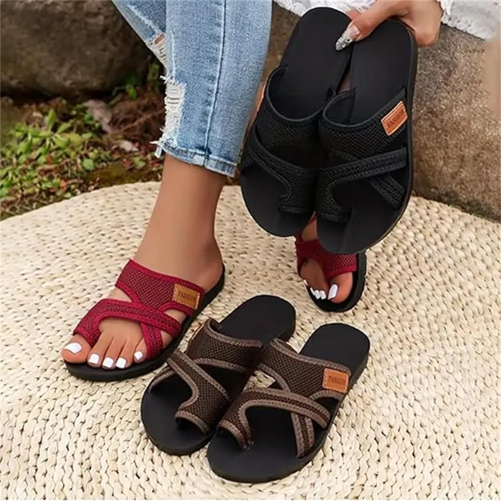 Brahusd Sandals, Breathable Mesh Slide Sandals For Women, Summer Casual Flats Slippers