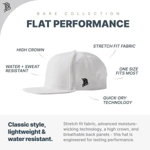 Branded Bills Florida Stealth Flat Performance, Lightweight, Comfortable Baseball Cap