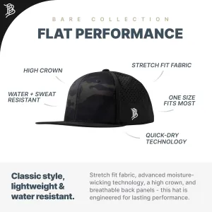Branded Bills Utah Stealth Flat Performance, Lightweight, Comfortable Baseball Cap