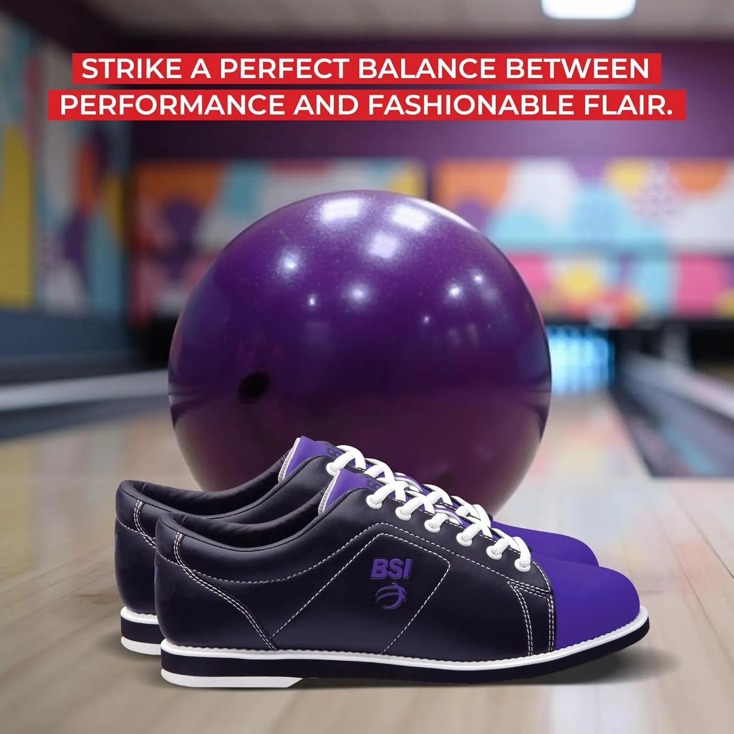 BSI Women's 460 Classic Bowling Shoe - Lightweight Shoes with Cushioned Support for Women