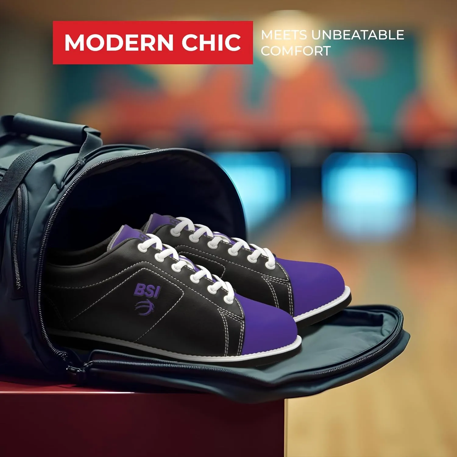 BSI Women's 460 Classic Bowling Shoe - Lightweight Shoes with Cushioned Support for Women