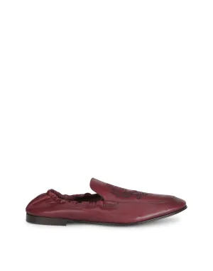 Calfskin loafers with DG coat of arms embroidery