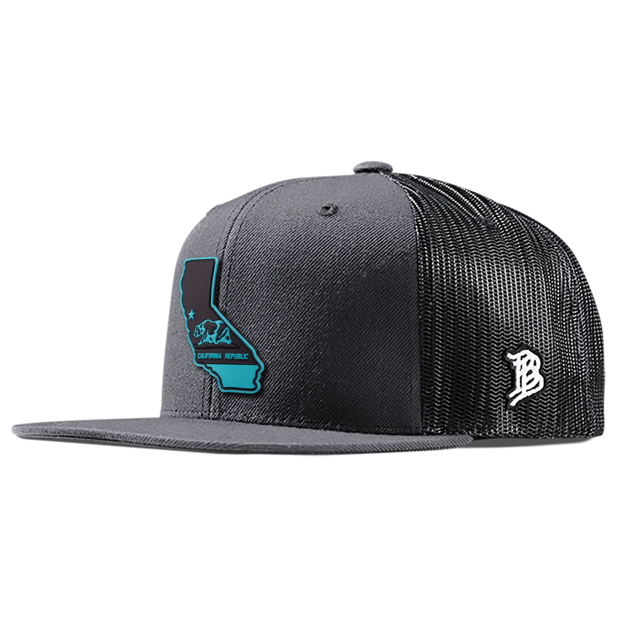 California Turquoise Flat Trucker