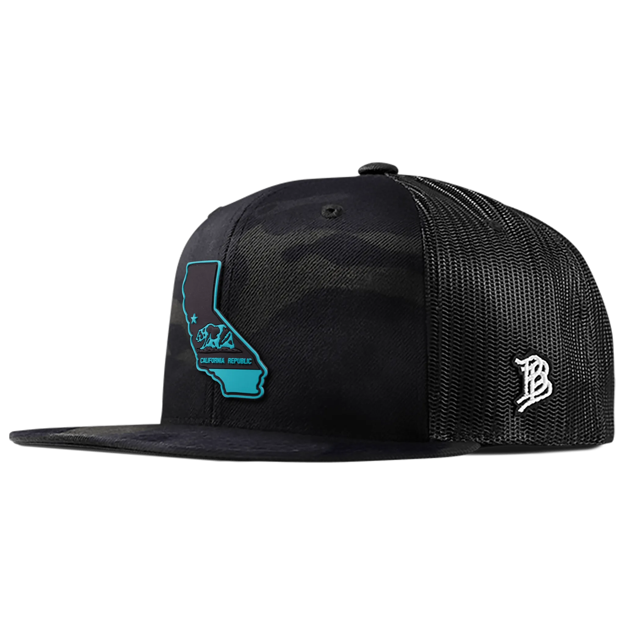 California Turquoise Flat Trucker