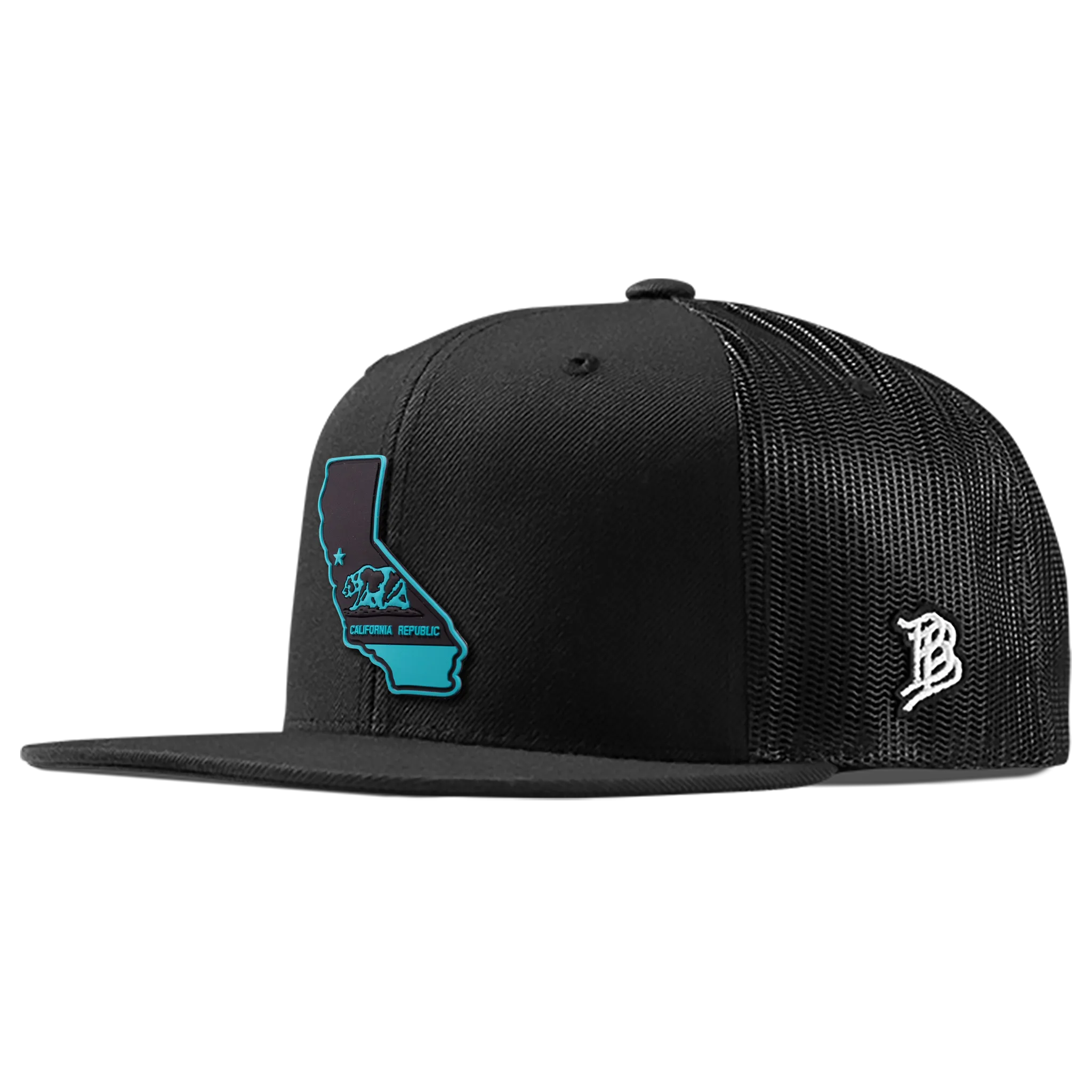 California Turquoise Flat Trucker