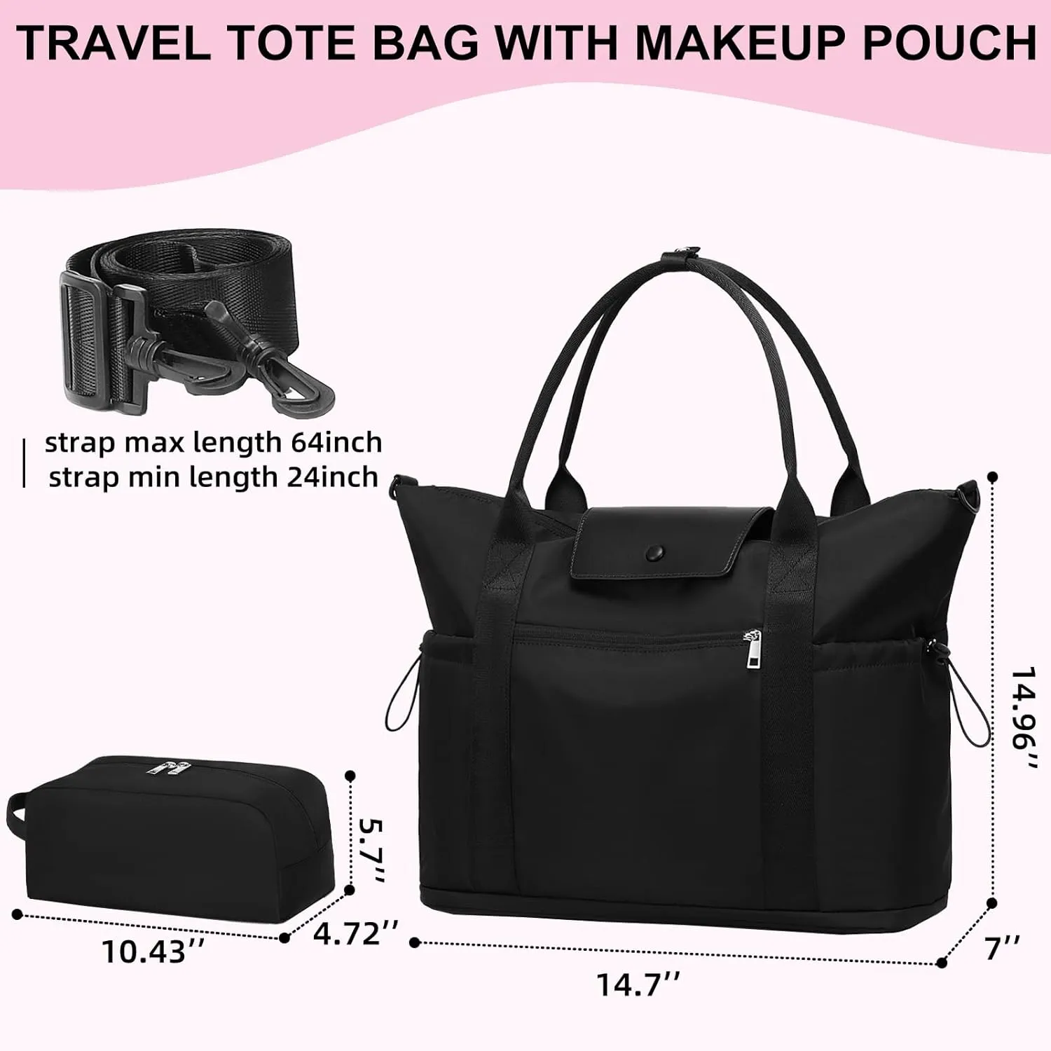 CAMTOP Women Ladies Travel Bag Canvas Weekend Overnight Carry On Luggage Bags