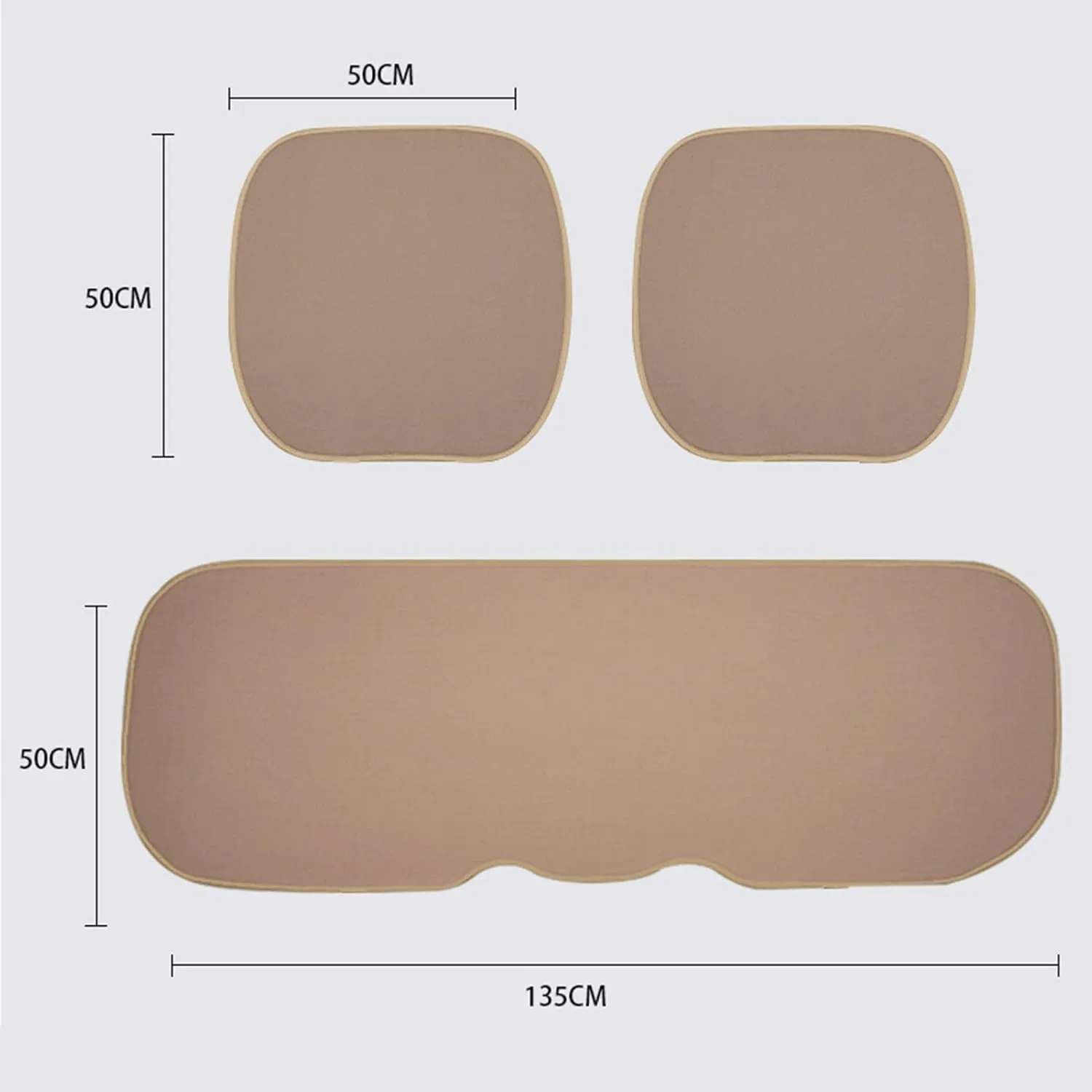 Car Seat Cushions for Chevrolet Statesman Veritas Rezzo Equinox G2X Trailblazer Breathable Comfort Car Seat Pads Anti Sweat Stain Anti-Slip Car Cushion Auto Seat Pad,D- Three Pieces