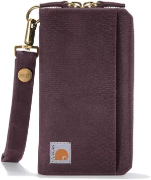 Carhartt Women's Casual Canvas Lay Flat Clutch Wallets For Women