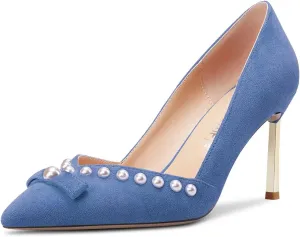 Castamere High Stiletto Heel Pointed Toe Pumps Slip-on Sexy Classic 3.3 Inches Heels