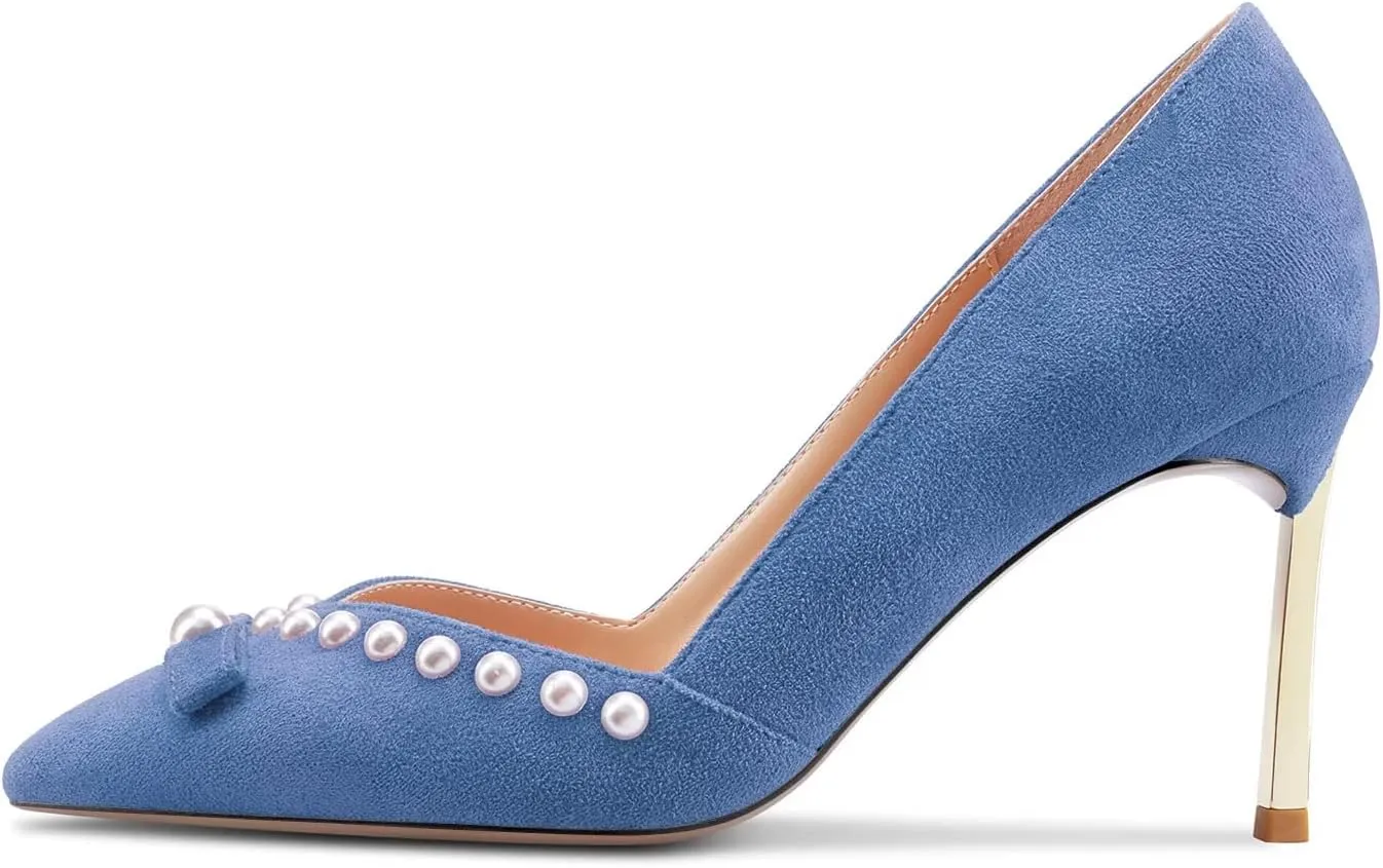 Castamere High Stiletto Heel Pointed Toe Pumps Slip-on Sexy Classic 3.3 Inches Heels