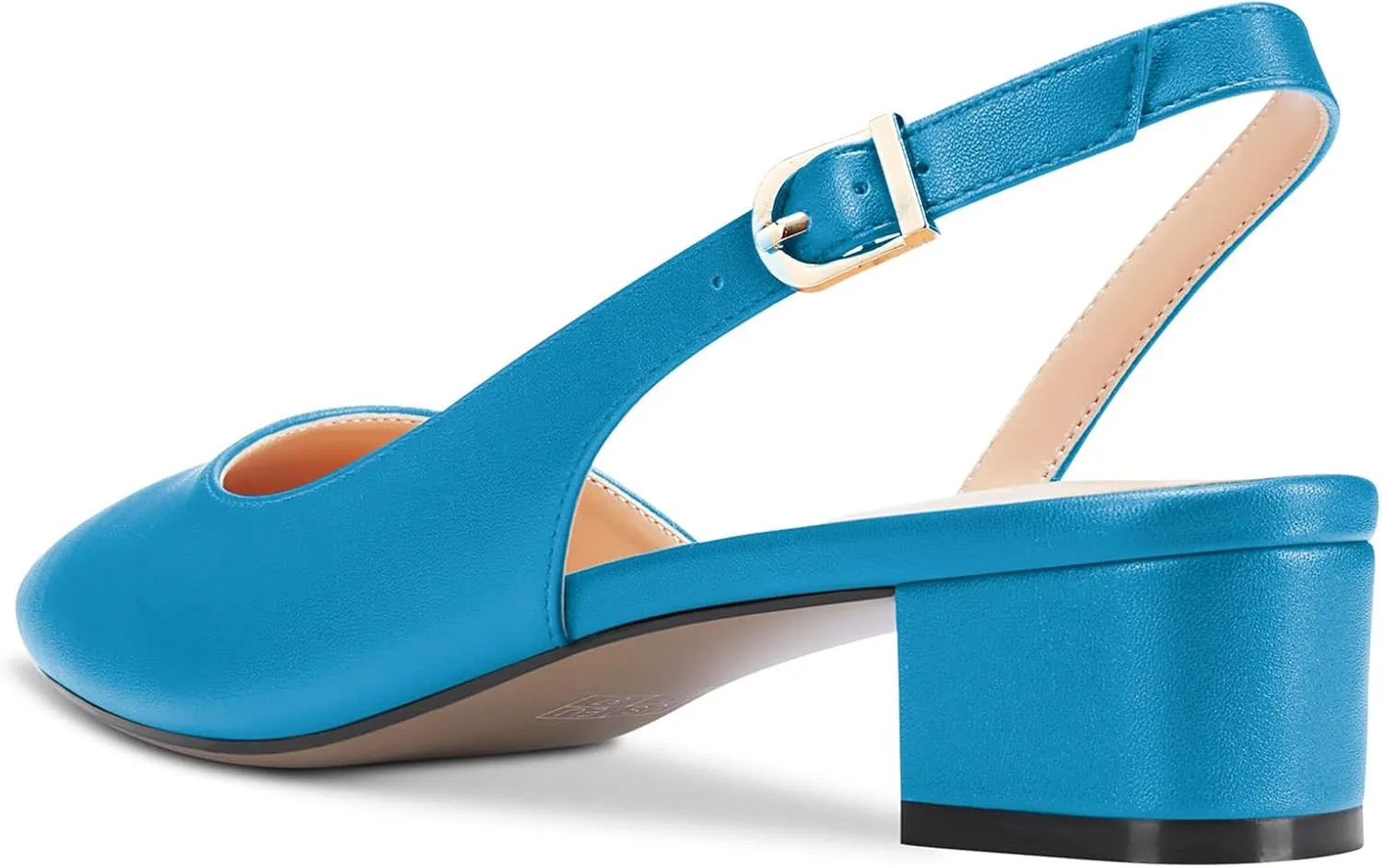 Castamere Women Chunky Block Low Kitten Heel Pointed Toe Slingback Pumps Classic Cute Party Office 1.4 Inches Heels