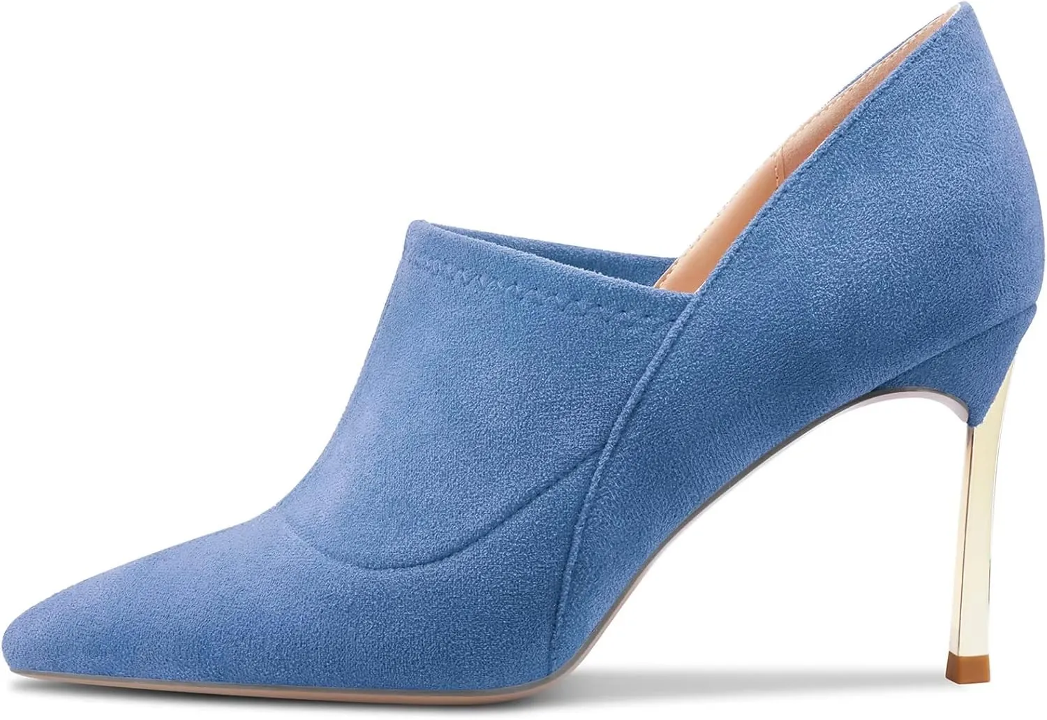Castamere Women Stiletto High Heel Pointed Toe Slip-on Pumps Wedding Office 3.3 Inches Heels