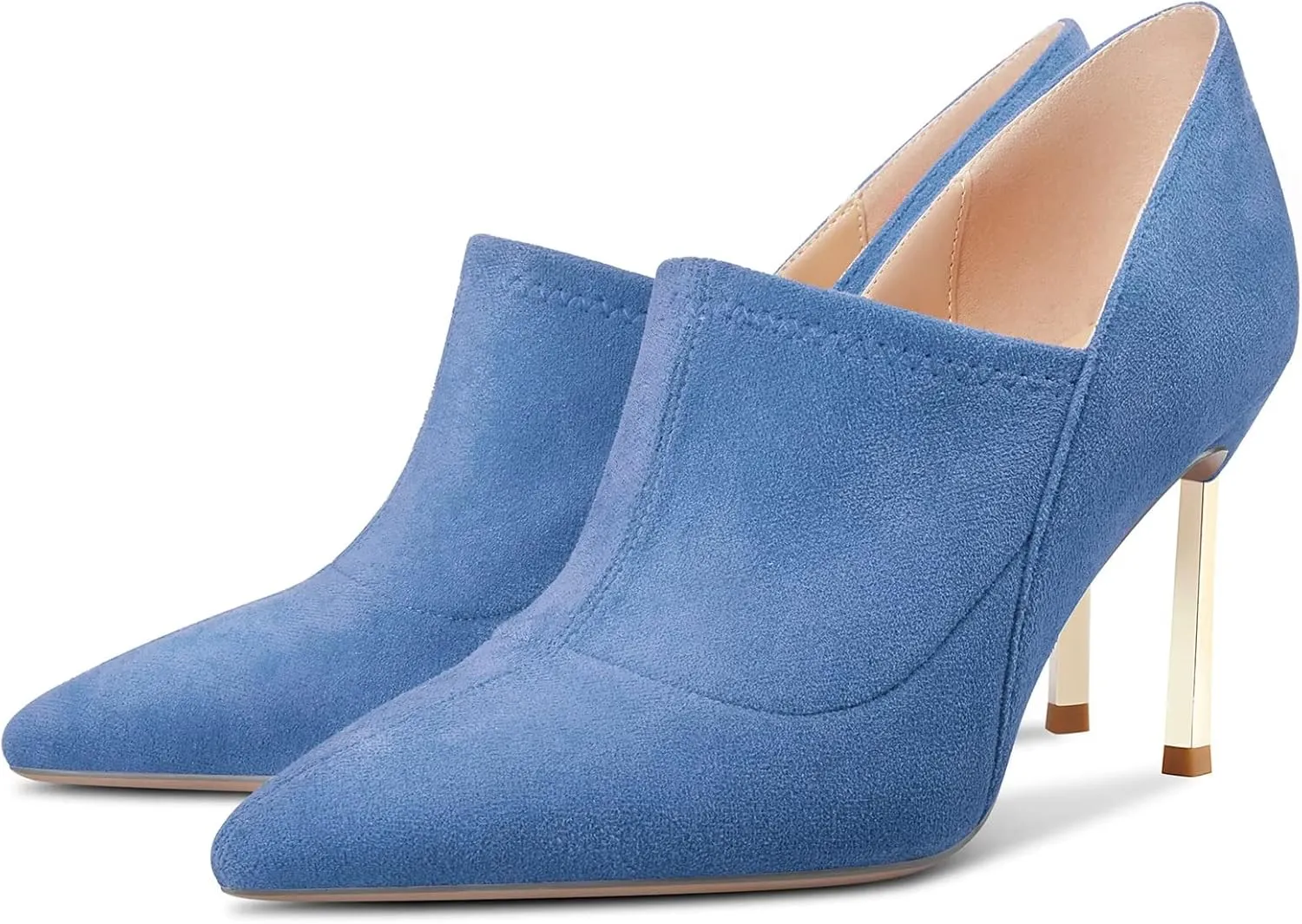 Castamere Women Stiletto High Heel Pointed Toe Slip-on Pumps Wedding Office 3.3 Inches Heels