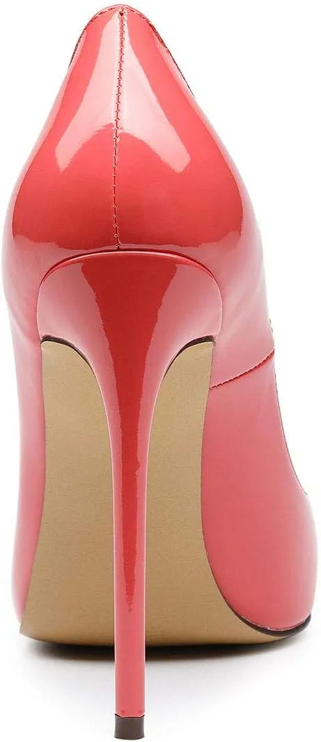 Castamere Womens High Heel Pumps Slip-on Pointy-Toe Elegant Stilettos Comfort Sexy Heel Shoes 4.7Inch Heels Black Lining