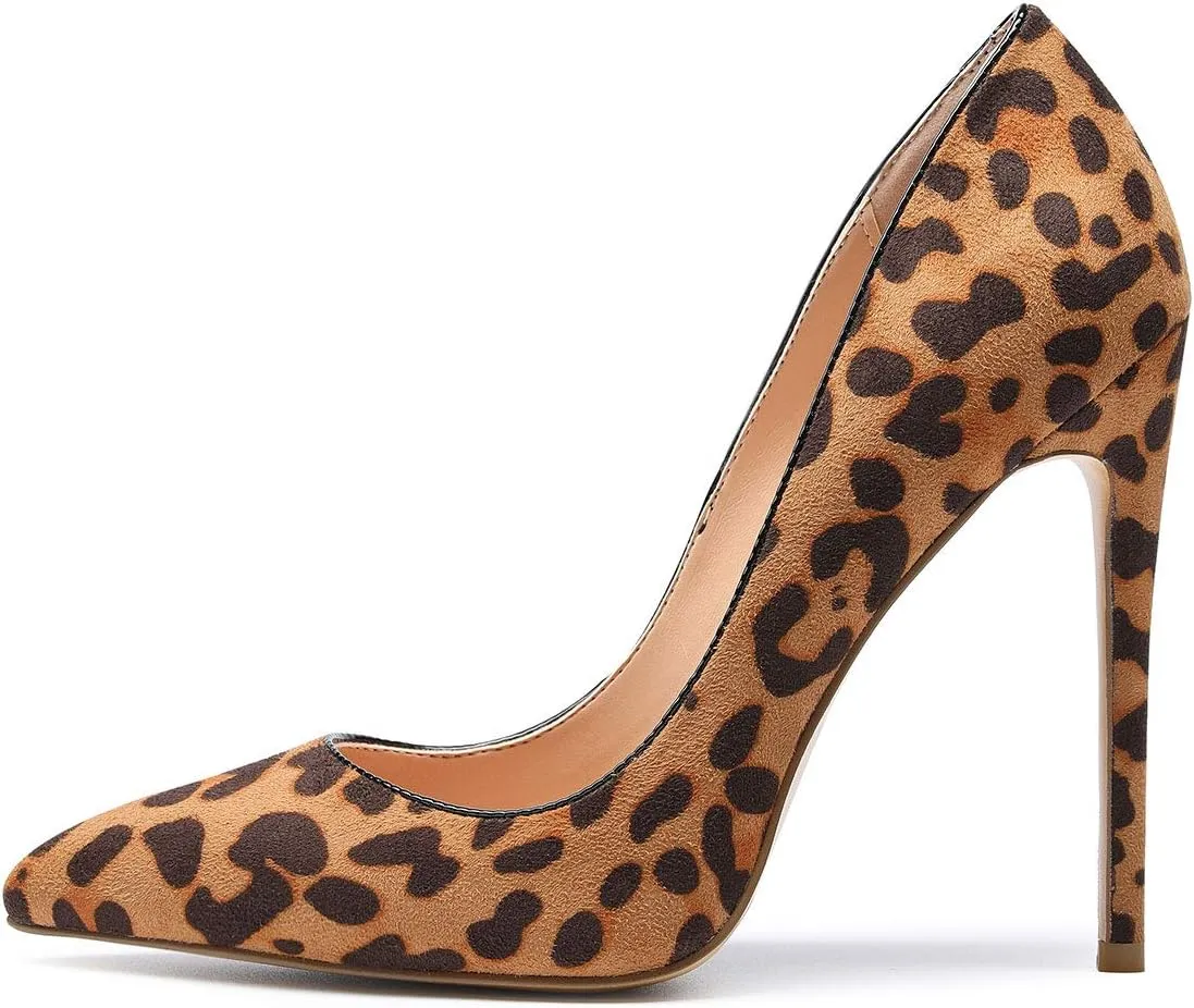 Castamere Womens High Heel Pumps Slip-on Pointy-Toe Elegant Stilettos Shoes 4.7Inch Heels Basic Pump