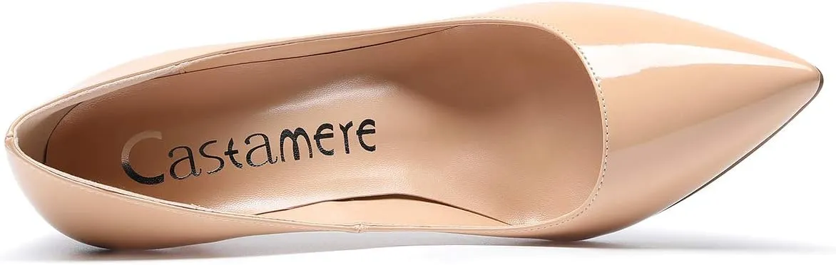 Castamere Womens High Heels Pointed-Toe Slip-on Stilettos Pumps 4Inch Heel Shoes